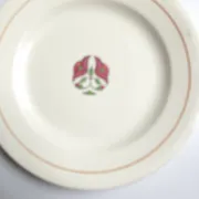 Iron earth plate Salins model without worry old cream flowers