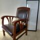Colonial style wooden armchair