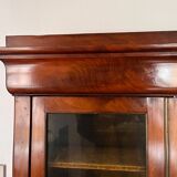 Louis Philippe style mahogany display cabinet