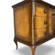 Commode italienne en placage et bois massif de noyer, années 1940-1950