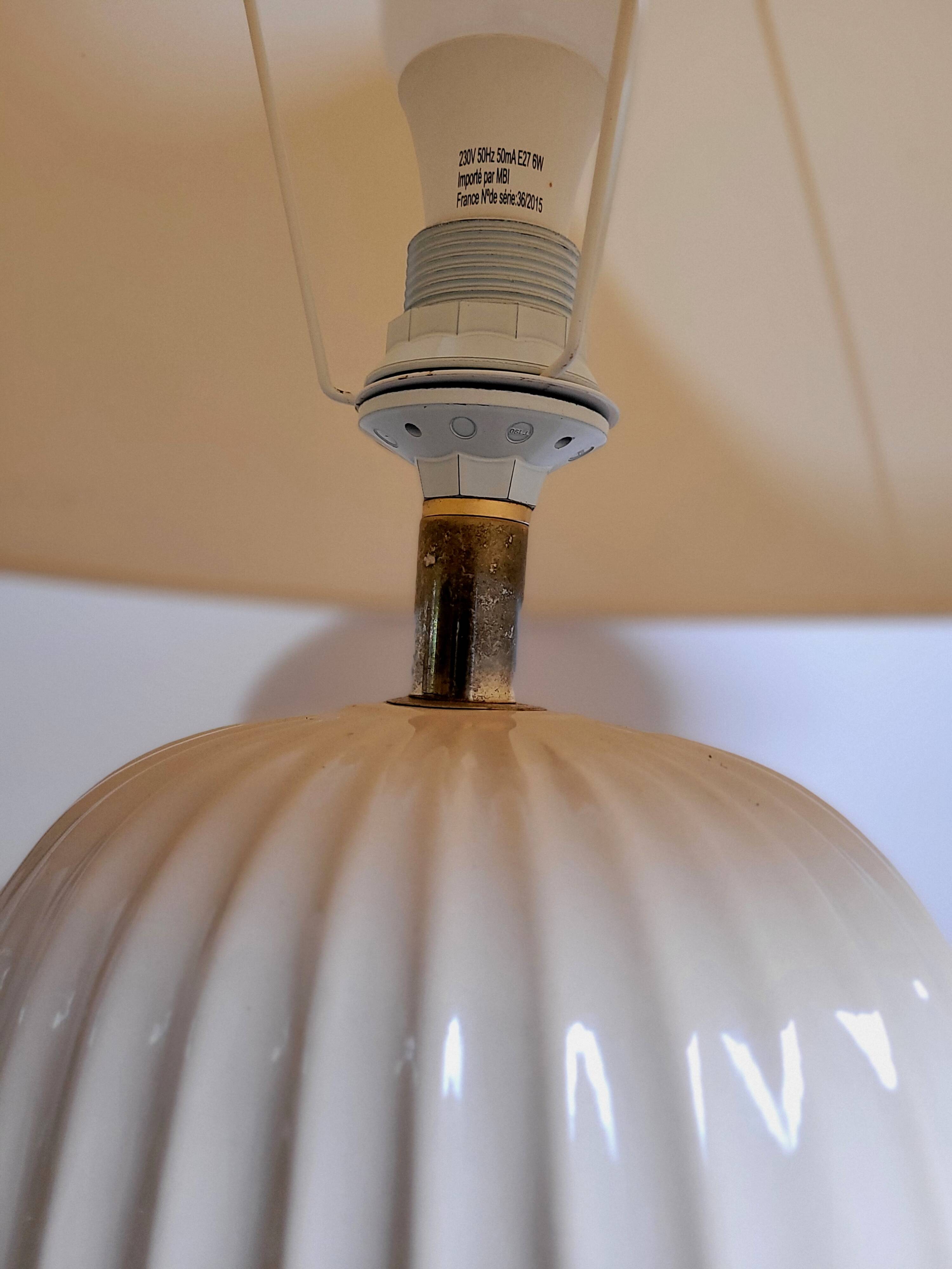 Modernist earthenware lamp