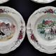 Set of 6 hollow plates in faience of Sarreguemines model Obernai