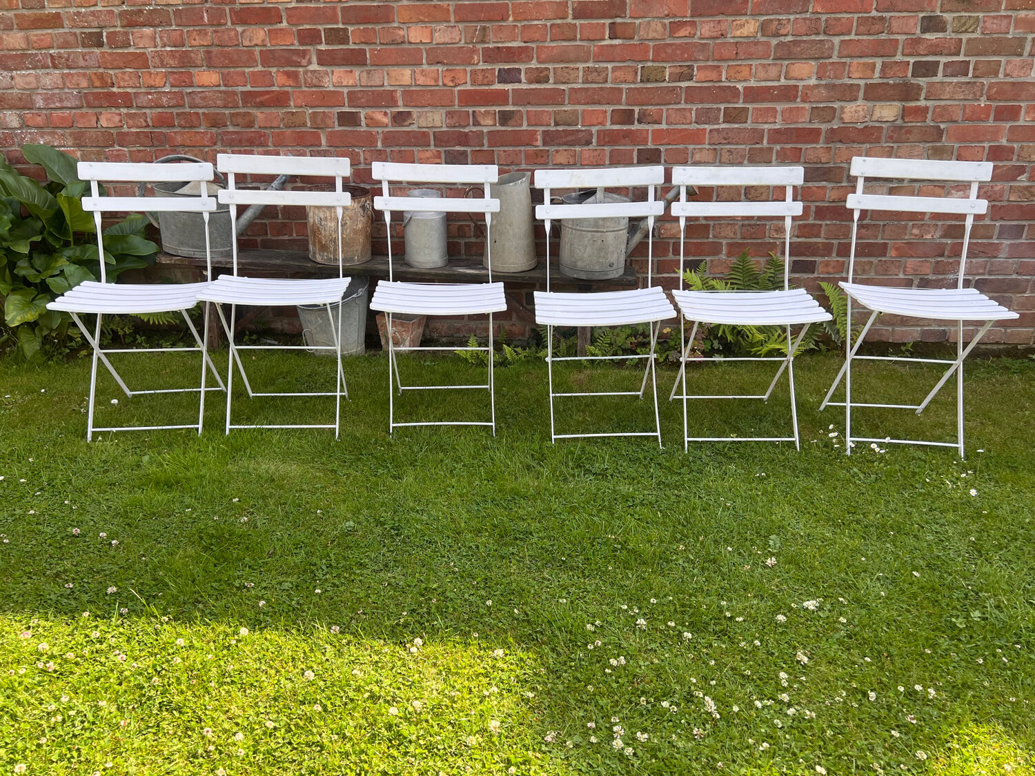 Old terrace bistro chairs
