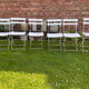 Old terrace bistro chairs