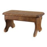 Banc rustique en chêne du 19ème siècle, de style provincial français, France