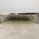 Square ceramic tile coffee table by Roger Capron, flowers, 1950s.