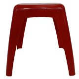 Vintage Space age plastic stool table mid century red plant stand