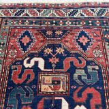 Tapis ancien du Caucase, kazak cloud band, circa 1880