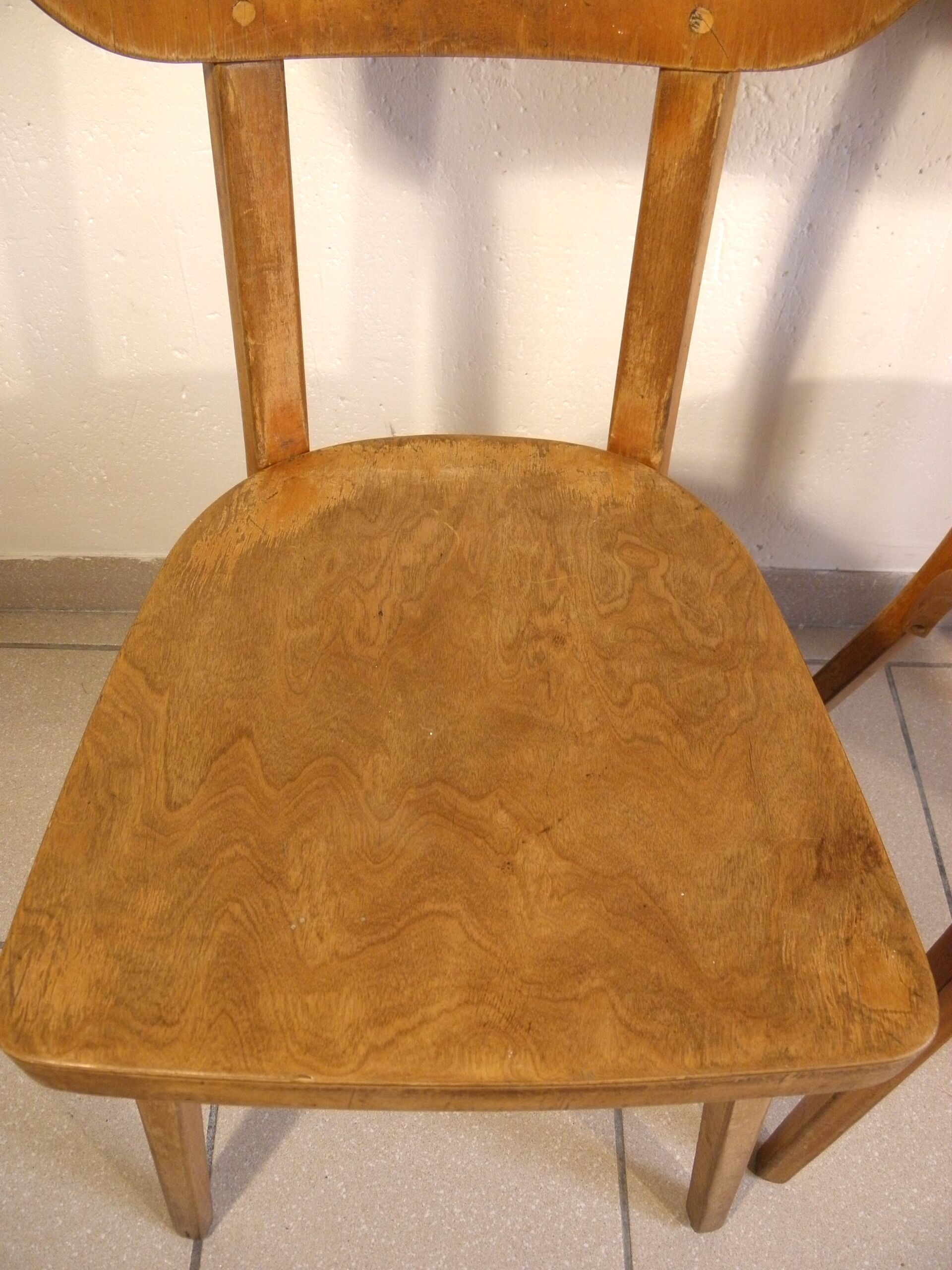 Pair of Baumann bistro chairs