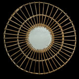 Huge rattan mirror from the 1960s France.