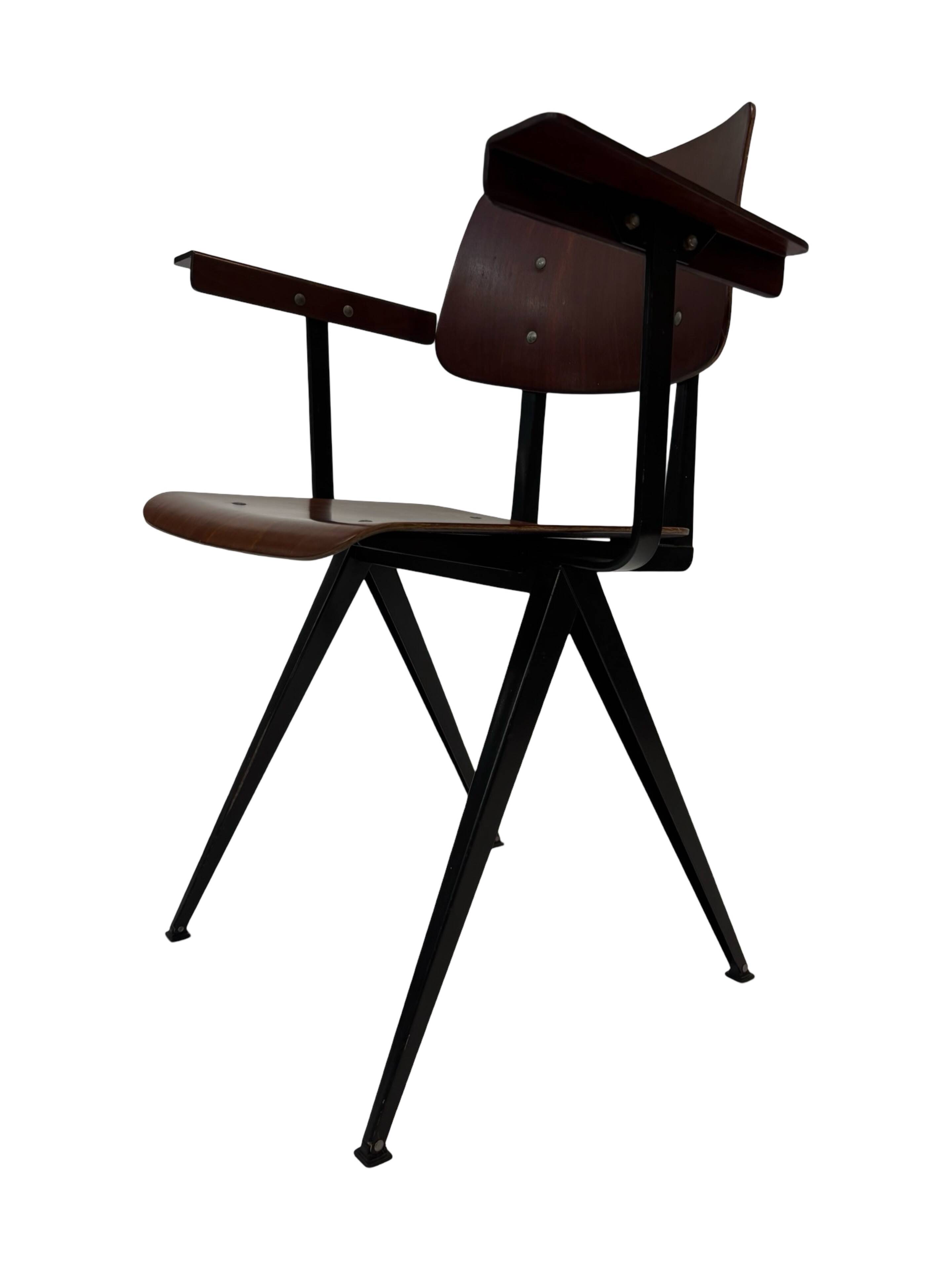 Vintage Galvanitas S16 chair with armrests, 1960 Netherlands Design