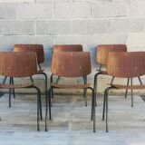 Set of 6 chairs Kho Liang 60s