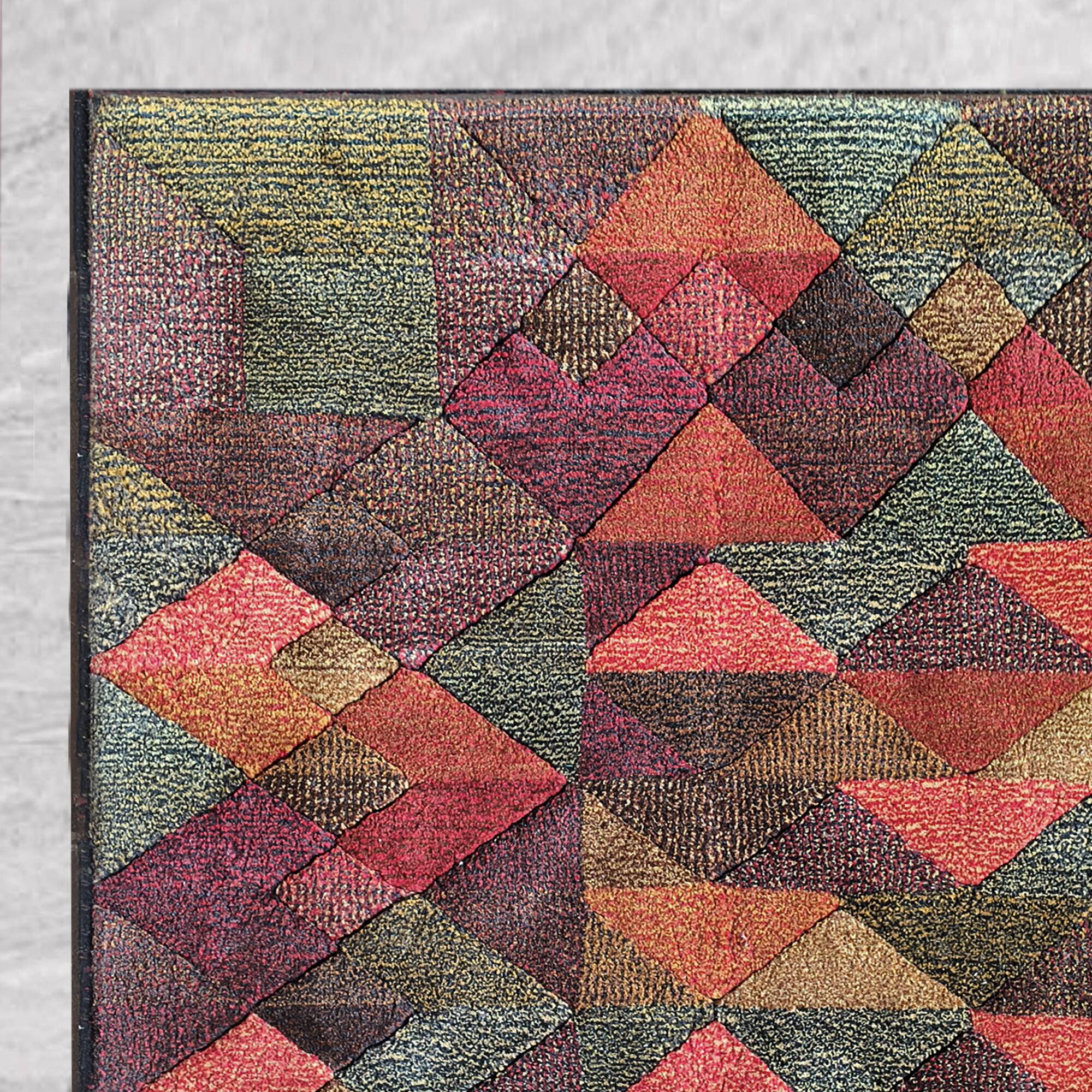 Tapis en laine géométrique italien "Luxor" des années 1980 par Missoni pour T&J Vest