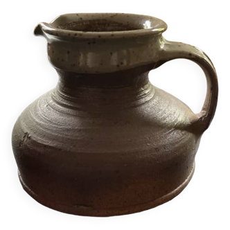 pitcher by Pierre Digan vintage tableware stoneware pyrite stoneware from the terminal