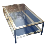 Table basse vintage en laiton