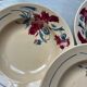 Set 5 assiettes œillets « Annie » Luneville