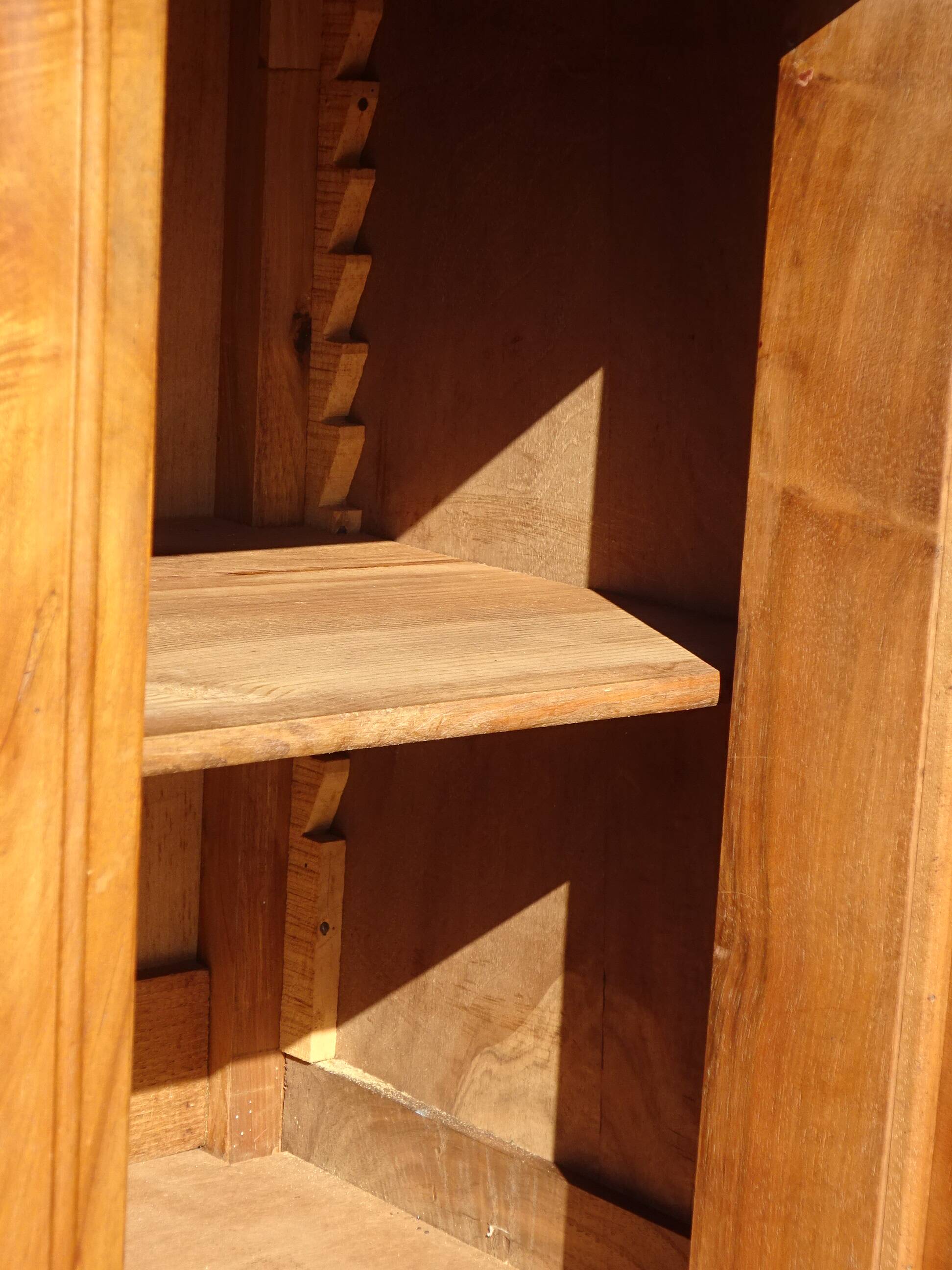 Antique walnut dressing table, Louis XVI style