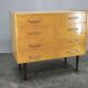 1970s UP Zavody Czech Mid Century Vanity Chest With Mirror