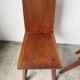 Paire de chaises brutaliste en chêne 1950