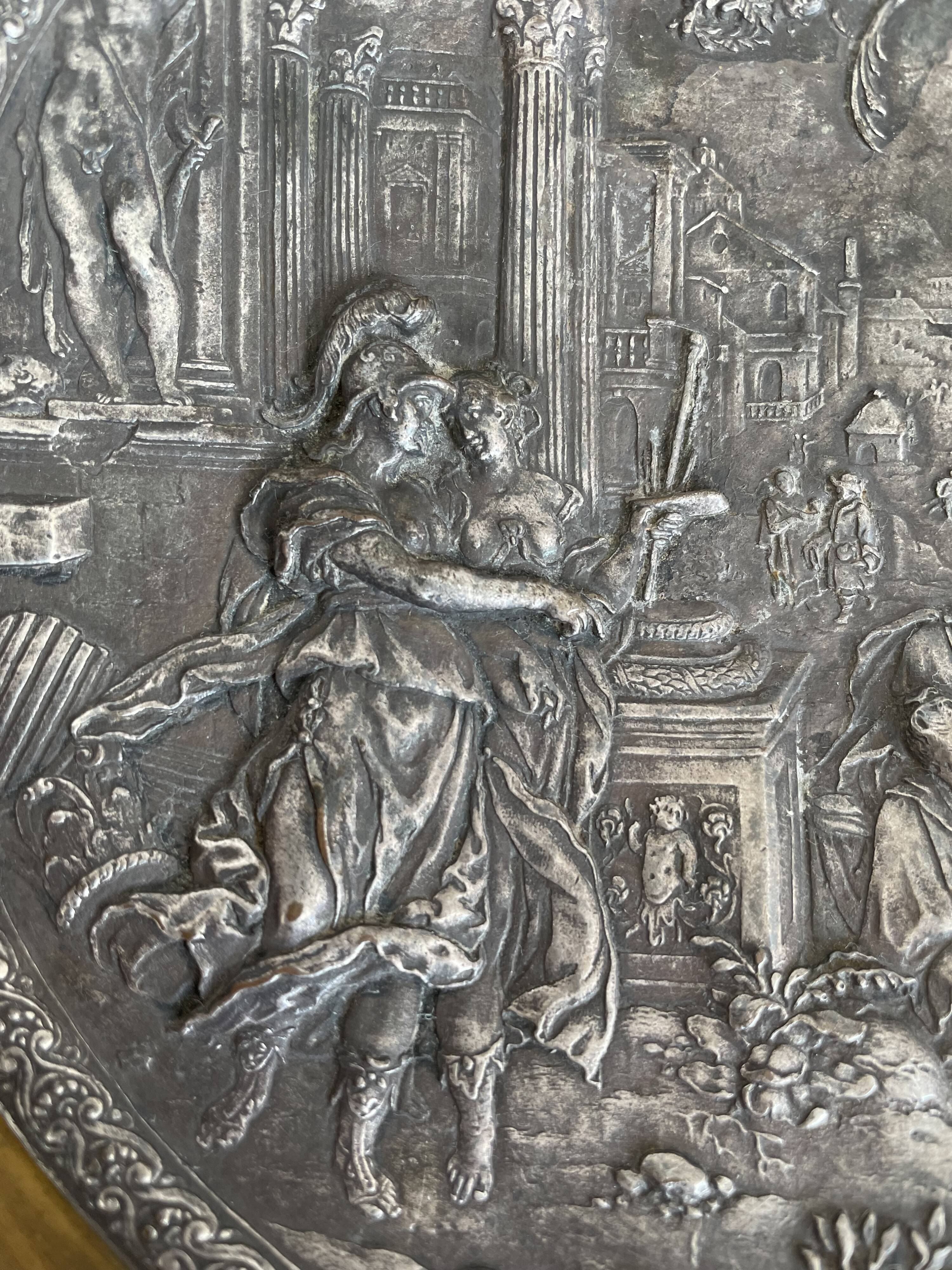 Antique, Standing cup, bronze, Napoleon III period, scene in the taste of antiquity, nineteenth, France