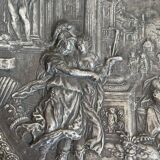 Antique, Standing cup, bronze, Napoleon III period, scene in the taste of antiquity, nineteenth, France