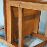Lorraine Art Populaire chair at the end of the 19th century with a baluster back