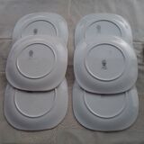 6 KG Luneville earthenware plates