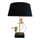 Brass Table Lamp with Wild Goose Flight, French Work, circa 1970