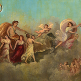 Pair of paintings Venus and Apollo