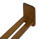 Vintage wooden wall shelve rack bookshelf in wood minimalist