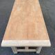 Renovated 20th-century farmhouse dining table with drawer, 200cm.