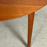 Round Dining Table in Teak by Hvidt&Mølgaard, Denmark 1950s