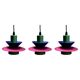 Italian Postmodern Pendant Lamps, 1980s, Set of 3