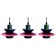 Italian Postmodern Pendant Lamps, 1980s, Set of 3