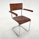 1960's Chrome Tubular Chair with Armrests