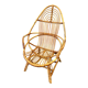 Fauteuil en rotin vintage