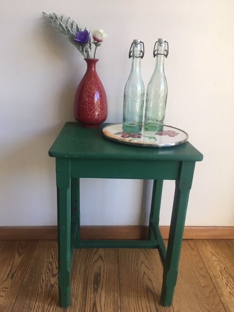 Green side table