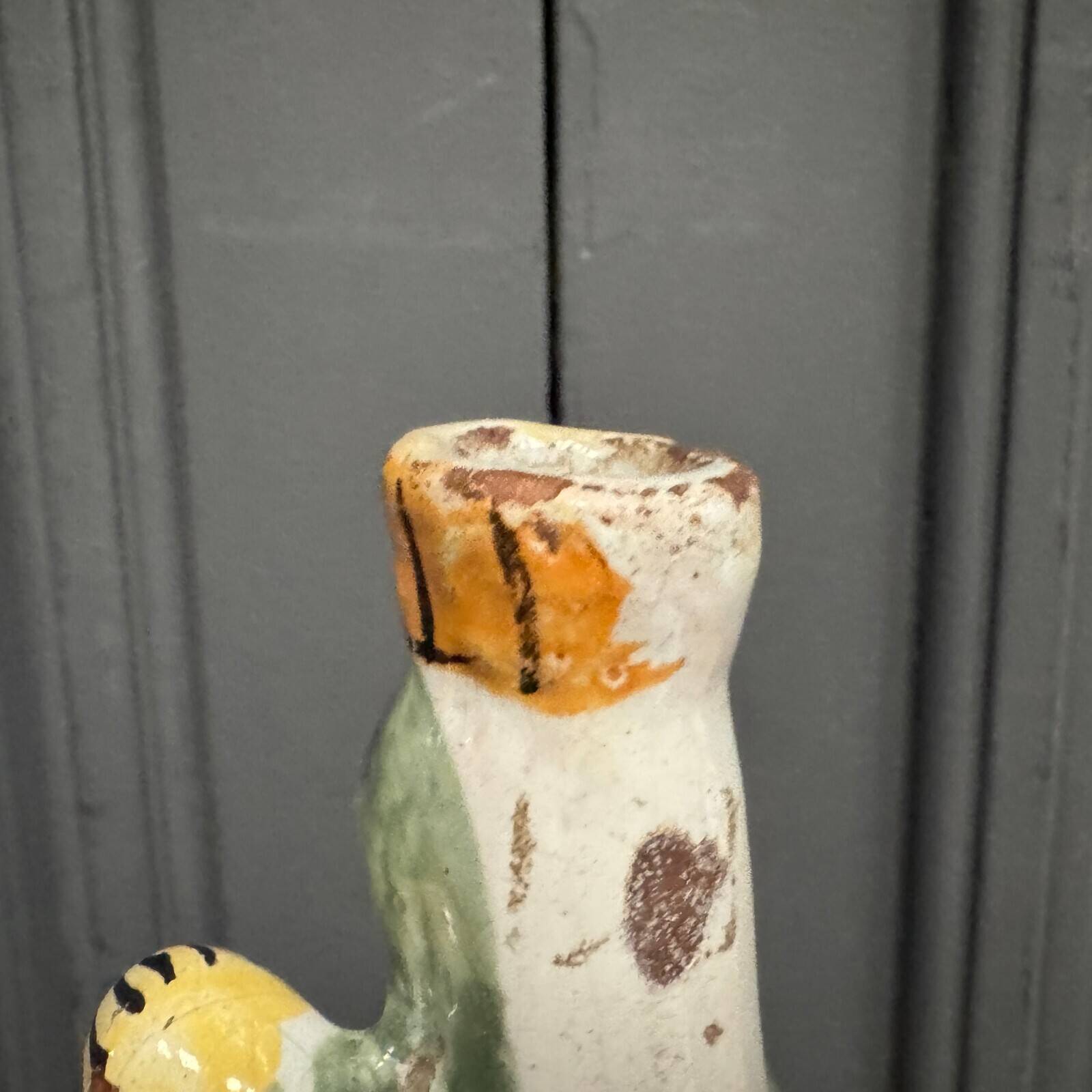 Virgin giving birth in Nevers earthenware, 18th century