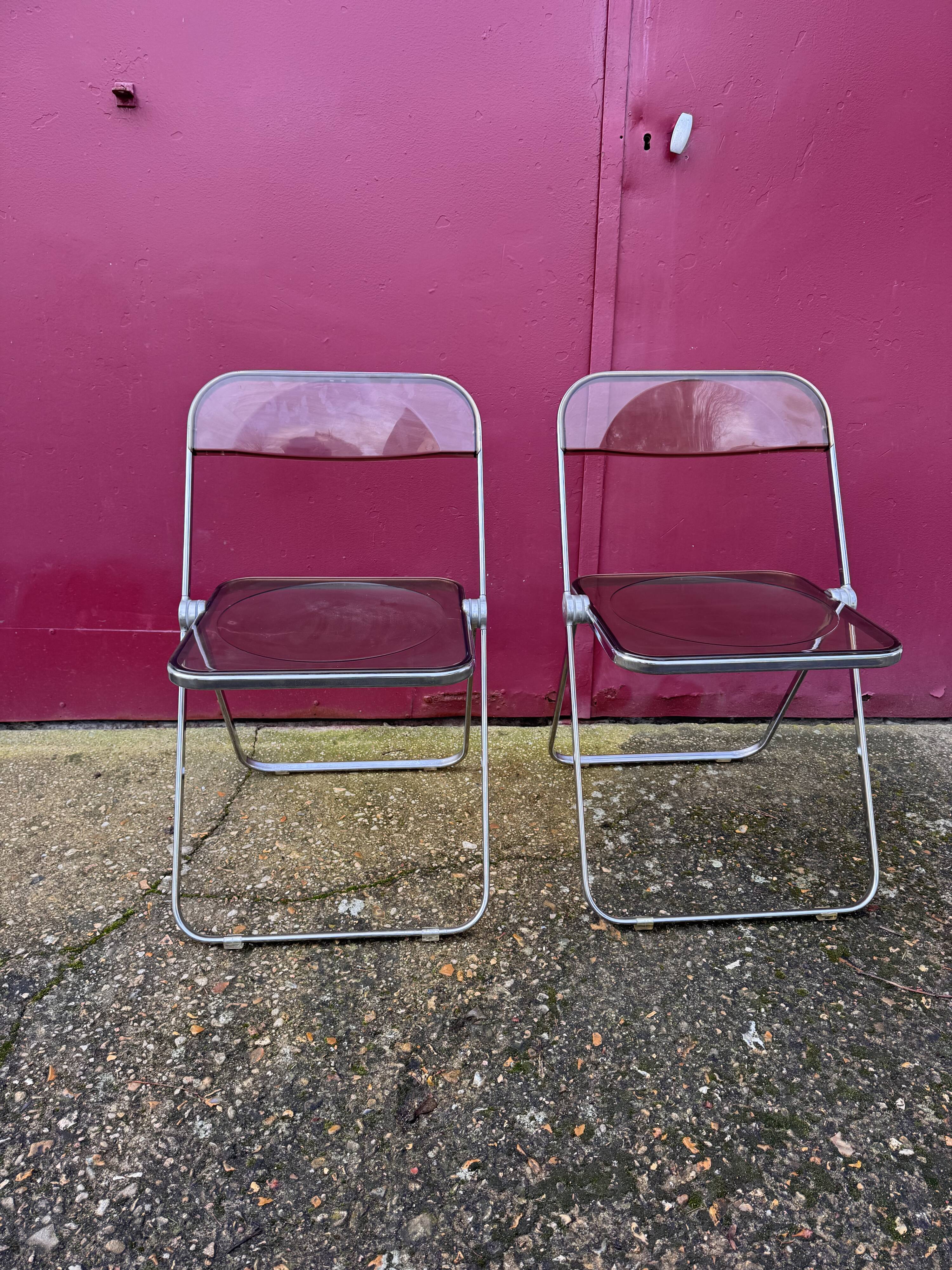 Suite de 4 chaises Plia - Giancarlo PIRETTI