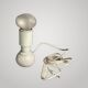 Design desk lamp Gino Sarfatti Arteluce 600c leather metal 1970