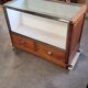 Shop counter display cabinet with old drawers, 1900s