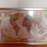 “planisphere – the world” poster frame