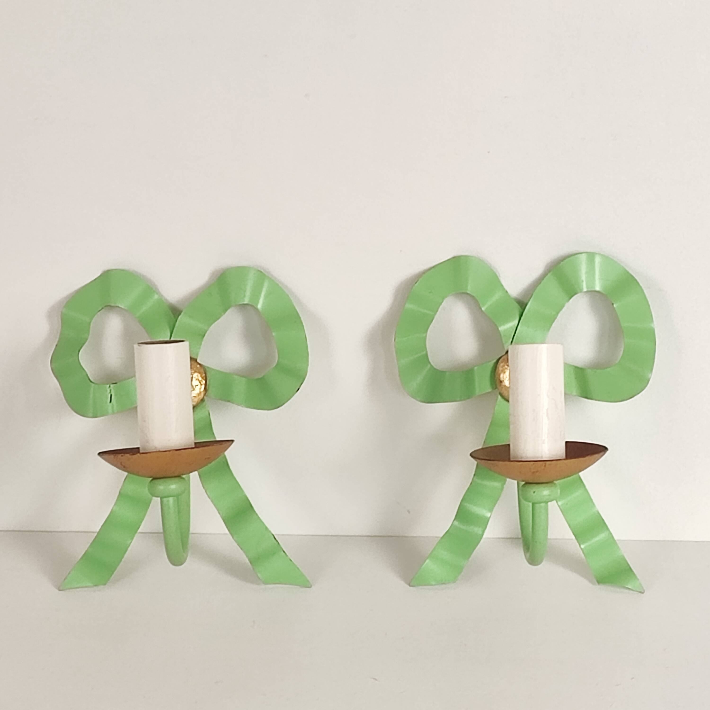 Pair of 50s wall lights