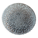 Plafonnier applique pointe diamant verre moulé base bakélite