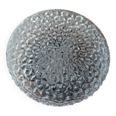 Ceiling light with diamond tip, molded glass, bakelite base