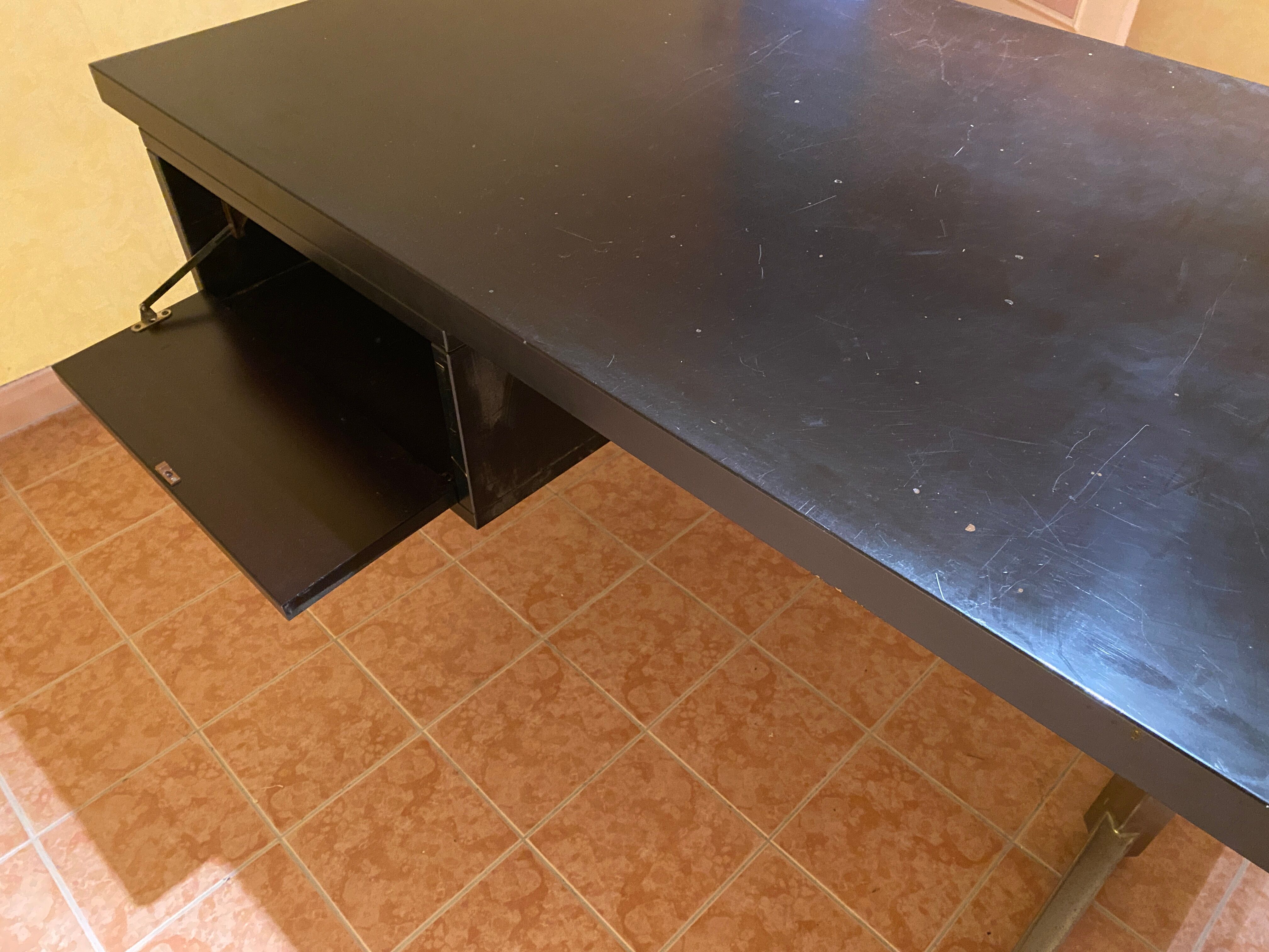 Office abbondinterni mahogany color almost black from the 70s.