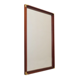Mahogany-framed mirror, Danish design, 1970s, production: Denmark