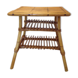 Vintage table rattan