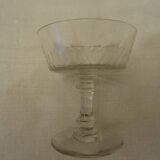 Elegant set of 8 Baccarat champagne cups