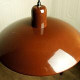 UFO chocolate lacquered metal hanging